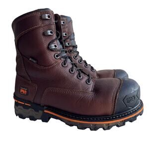 Timberland Pro Work Boots Boondock 8" Shaft Mens 9.5M Leather Composite Toe WP